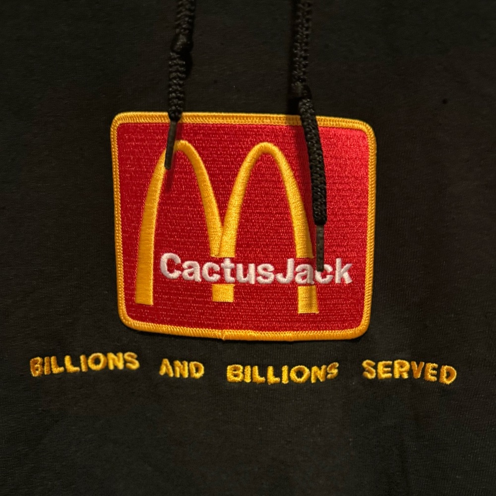CACTUS JACK BY TRAVIS SCOTT McDonald’s BILLIONS SERVED HOODIE - Picture 7 of 10